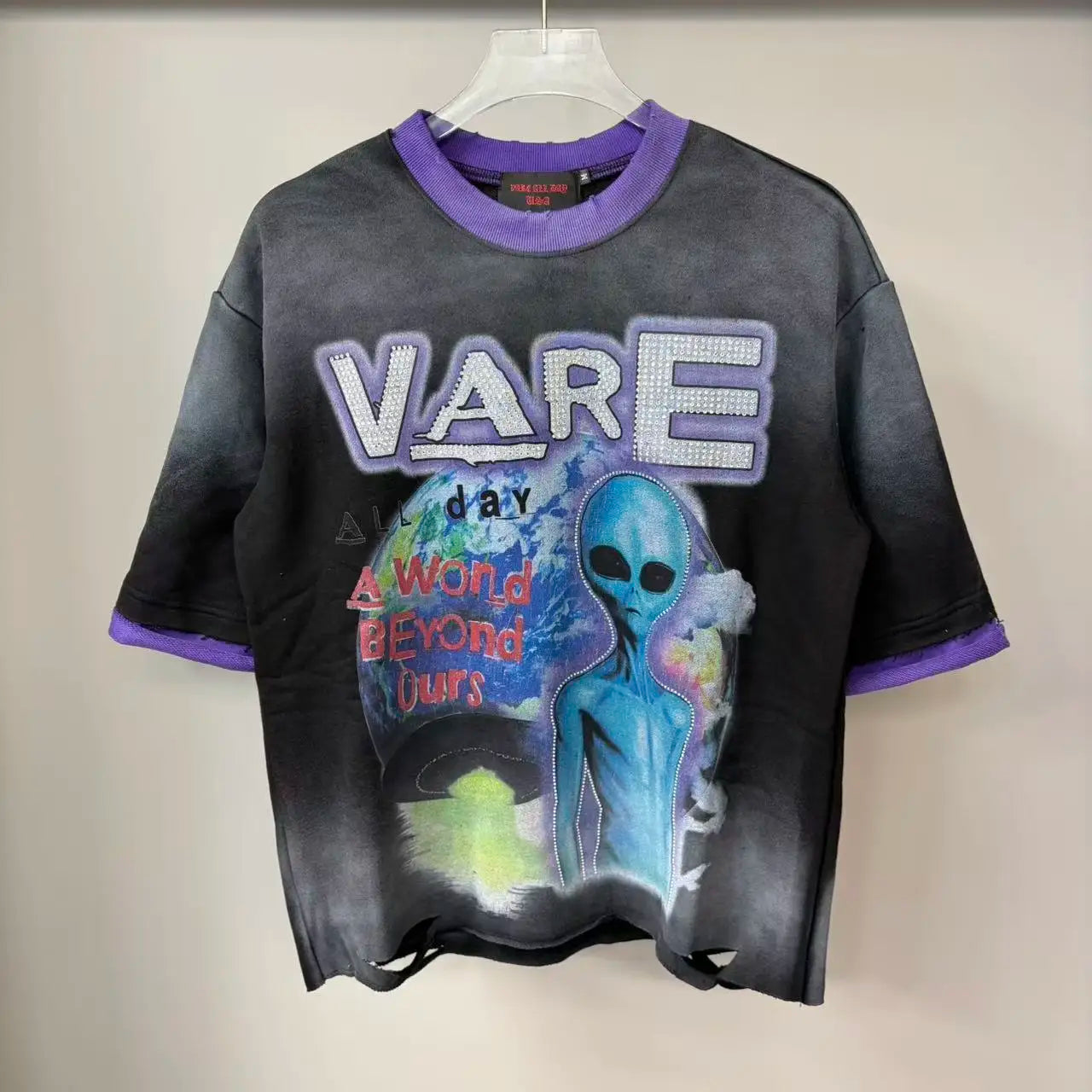 2026 New Fashion Streetwear Shinning Diamond Baggy Tshirts for Men and Women Short Sleeve Rhinestone Cotton Top Tees Oversized